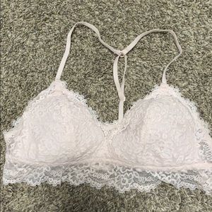 light pink bralette from aerie